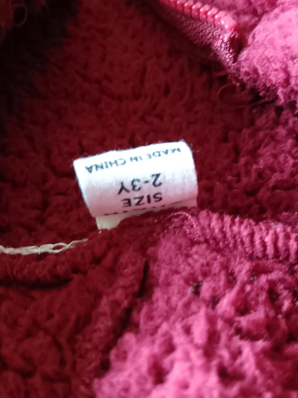 Cozy Burgundy Sherpa Zip Jacket